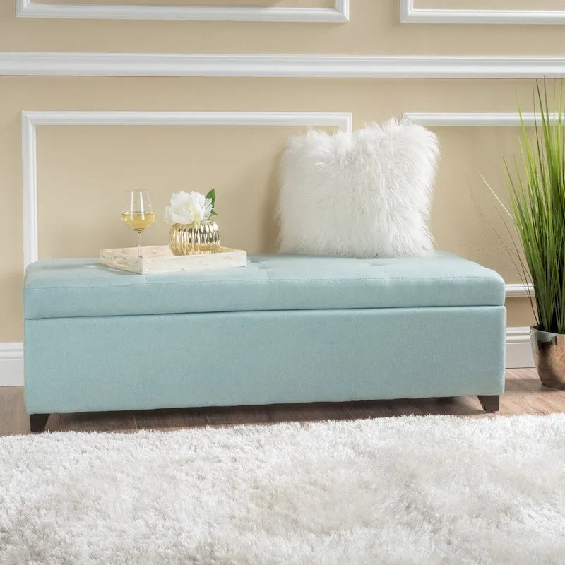 London Fabric Storage Bench by Christopher Knight Home