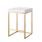 Chi white and gold bar stool