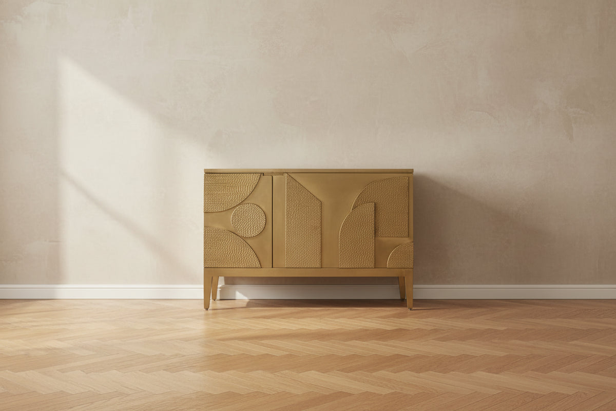 SAFAVIEH Couture Mervana Brass Covered Sideboard