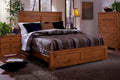 Diego Cinnamon Finish Pine Wood Bed