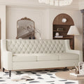 Mid Century Modern Button Tufted Backrest Foam Couches