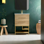 24 Bathroom Vanity in Oak